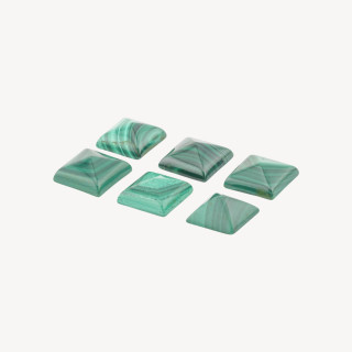Cabochon Di Malachite a Piramide 10x4,5mm 6pz