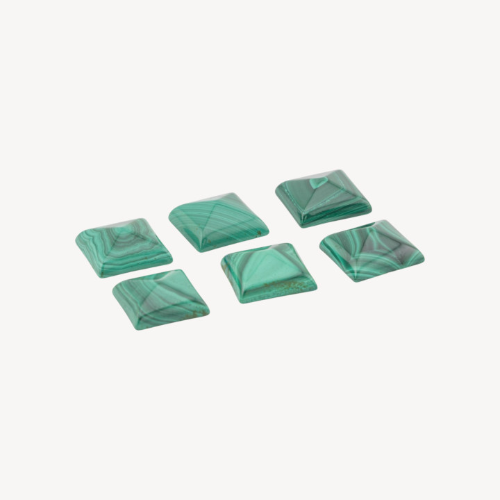 Cabochon Di Malachite a Piramide 10x4mm 6pz