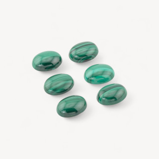 Cabochon Di Malachite Ovale 12x16mm  6pz