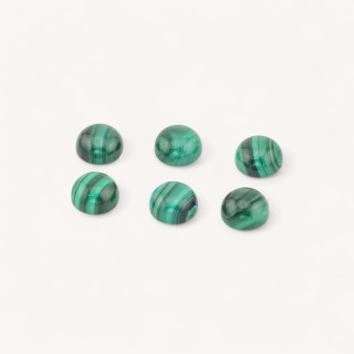 Cabochon Di Malachite Tondo 14mm 6pz
