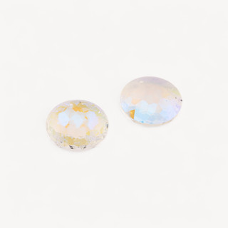 Componente Pendente Cristallo CZ Disco Sfaccettato Diametro 30mm 2pz Diamante