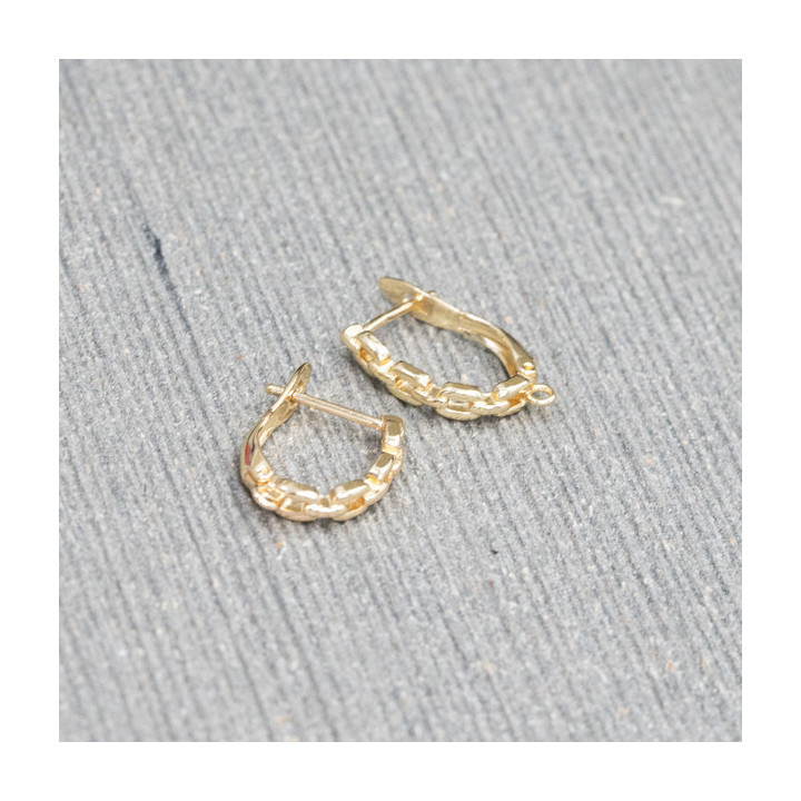 Bronze Earring Bases Smooth Closed Stud 3x20mm 9 Pairs Golden