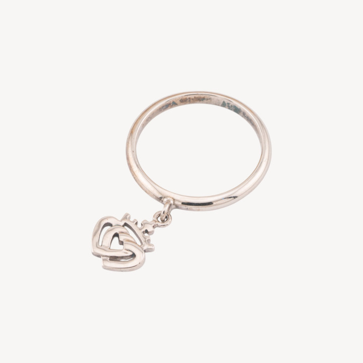 Anello Di Argento 925 1pz Con Cuori Incrociati