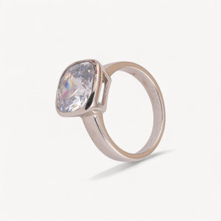 Anello Di Argento 925 1pz con Zircone CZ rettangolare