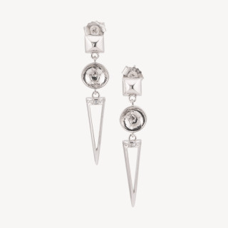 Basi per Orecchini In Argento 925 Con Zirconi E Coppetta Per Perle 2 coppie