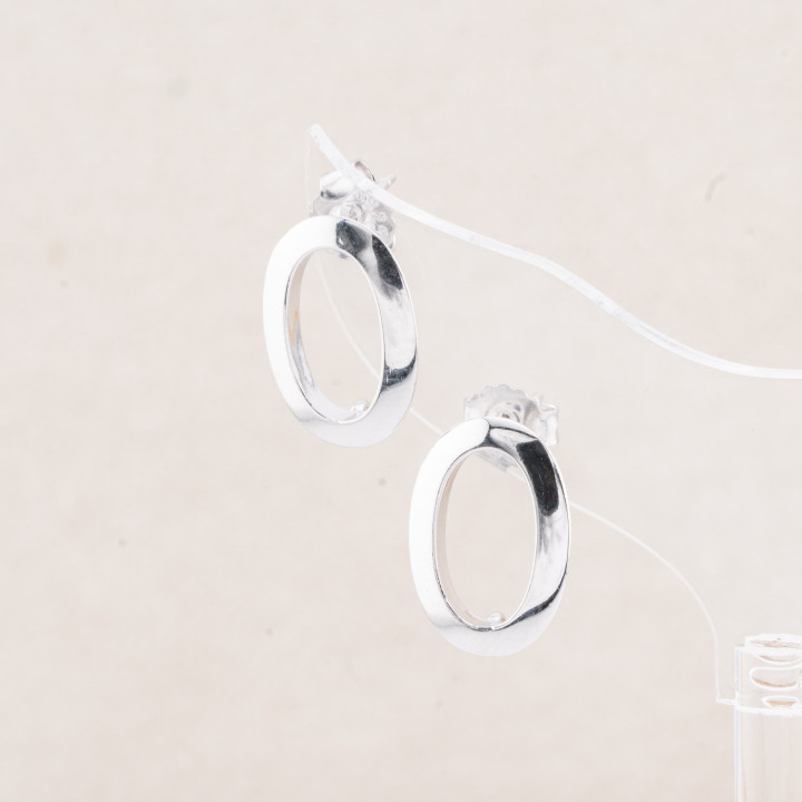 Basi Per Orecchini Di Argento 925 Ovale 11x17mm 1 Coppia