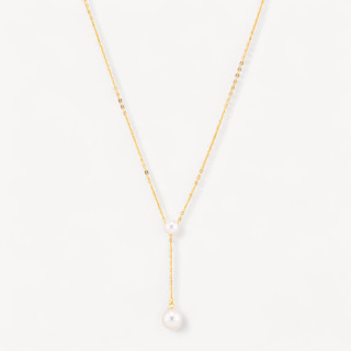 Collana In Argento 925 Con Perle MOD3892 Dorato