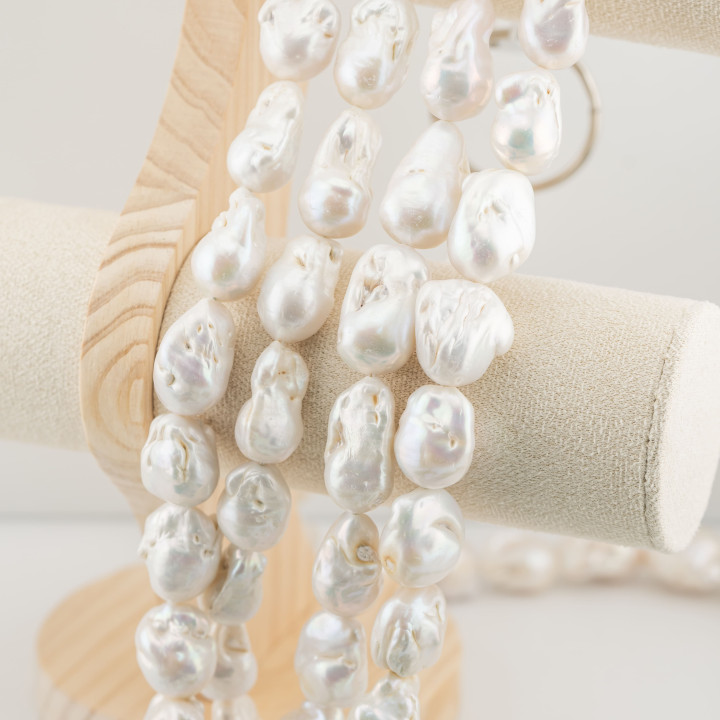 Baroque Drop River Pearls (NLQ) 110-120gr White