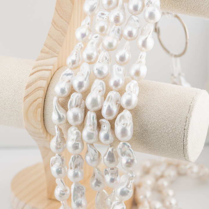 Baroque Drop River Pearls (YWP) 65-70gr White