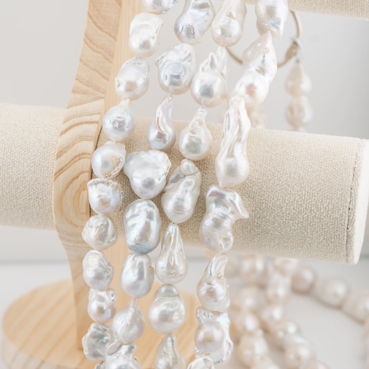 Baroque Drop River Pearls (NWE) 85-90gr White