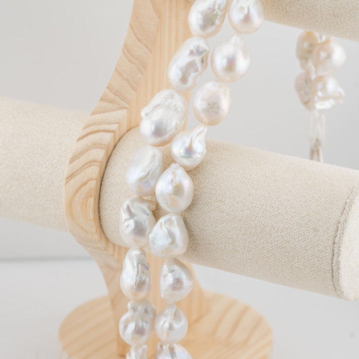 Baroque Teardrop River Pearls (YEW) 110-120γρ