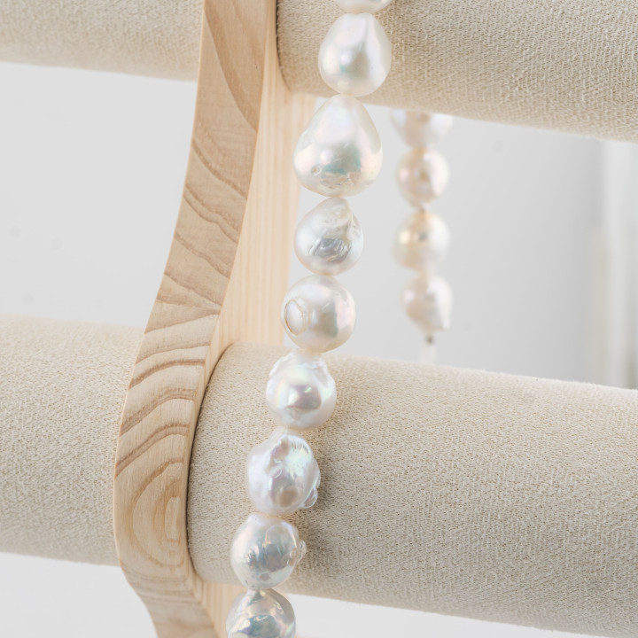 Baroque Teardrop River Pearls (NQS) 110-120gr Λευκό