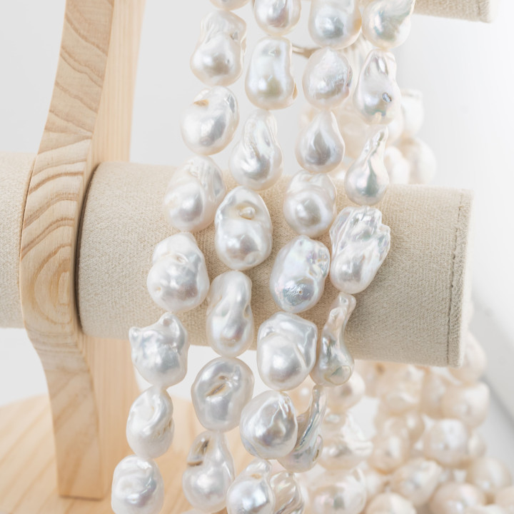 Teardrop Baroque River Pearls (ABW) 110-120gr