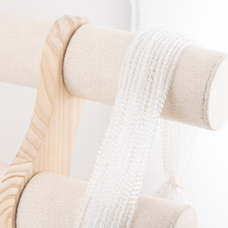 Perline Di Cristalli Rondelle Sfaccettate 3,5x2,5mm 10 FILI Su Filo Di Cotone Pronti all'uso