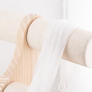 Perline Di Cristalli Rondelle Sfaccettate 3x2mm 10 FILI Su Filo Di Cotone Pronti all'uso Bianco Trasparente