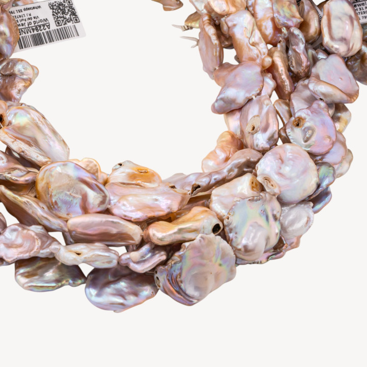 Perle Di Fiume Barocche Keshi Piatte