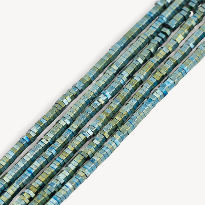 Disco Hematites Hexagonal 03x01mm Verde