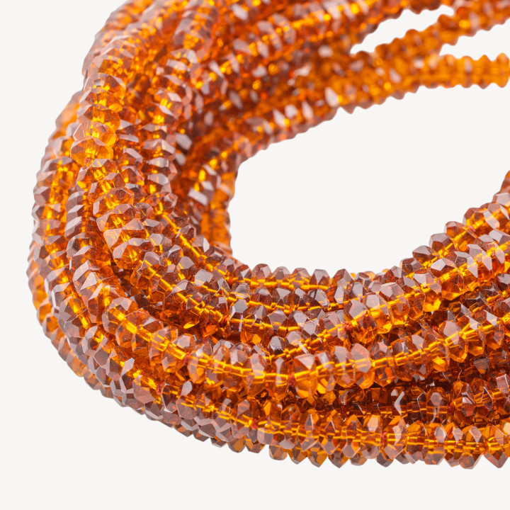 Perline Di Cristalli Rondelle Sfaccettate 6x3mm 170cm