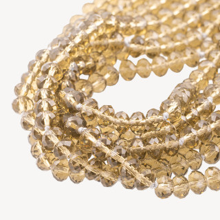 Perline Di Cristalli Rondelle Sfaccettate 8x6mm 170cm