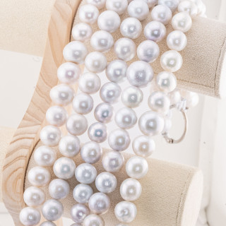 Perle Di Fiume Tonde 12,0-15,0mm Barocche Tonde per Creazioni Gioielli DIY