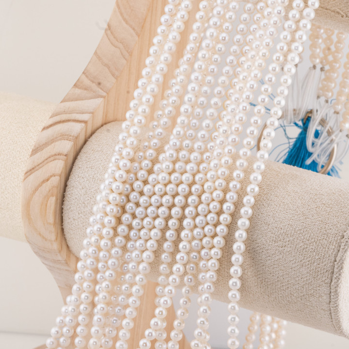 Perle Di Fiume Tonde 4,0-4,25mm AAAA+ Bianco