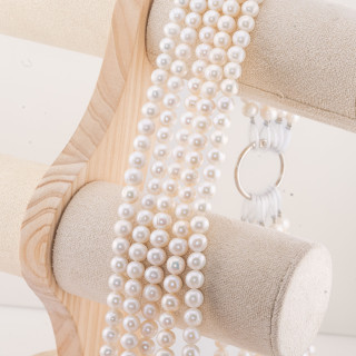 Perle Di Fiume Tondo 7-8mm AA+ Bianco