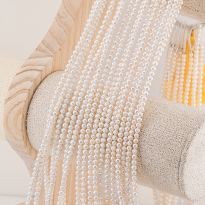 Perle Di Fiume Tonde 3-3,5mm AAA+ Bianco