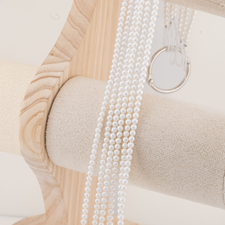 Perle Di Fiume Tonde 3,0-3,5mm AAA+  Bianco