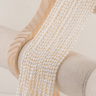 Perle Di Fiume Microperle Chicco Di Riso 3,0-3,5mm AAA Bianco