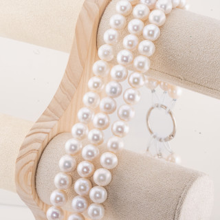 Perle Di Fiume Barocche Tondo Gradazione 11,5-12mm Bianco