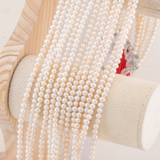 Perle Di Fiume Tonde 5,5-6,0mm 5A Bianco