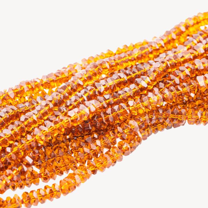 Perline Di Cristalli Rondelle Sfaccettate 6x3mm 170cm