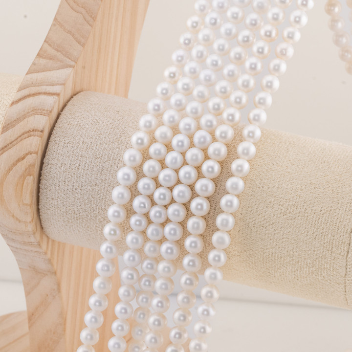 Perle Di Fiume Tonde 5,5-6,0mm 4A Bianco