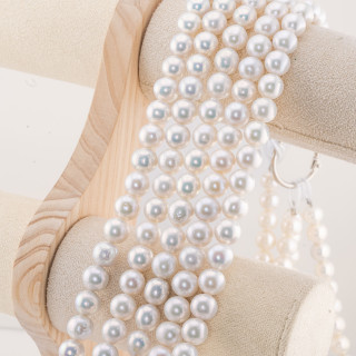 Perle Di Fiume Tonde 10,0-11,0mm Barocche Bianco