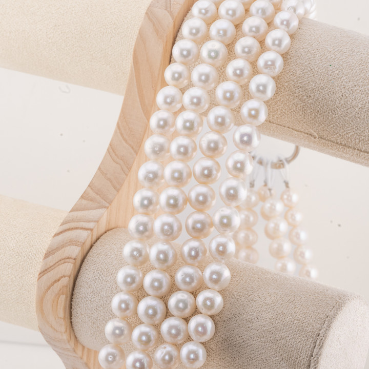 Perle Di Fiume Tonde 10,0-11,0mm Bianco