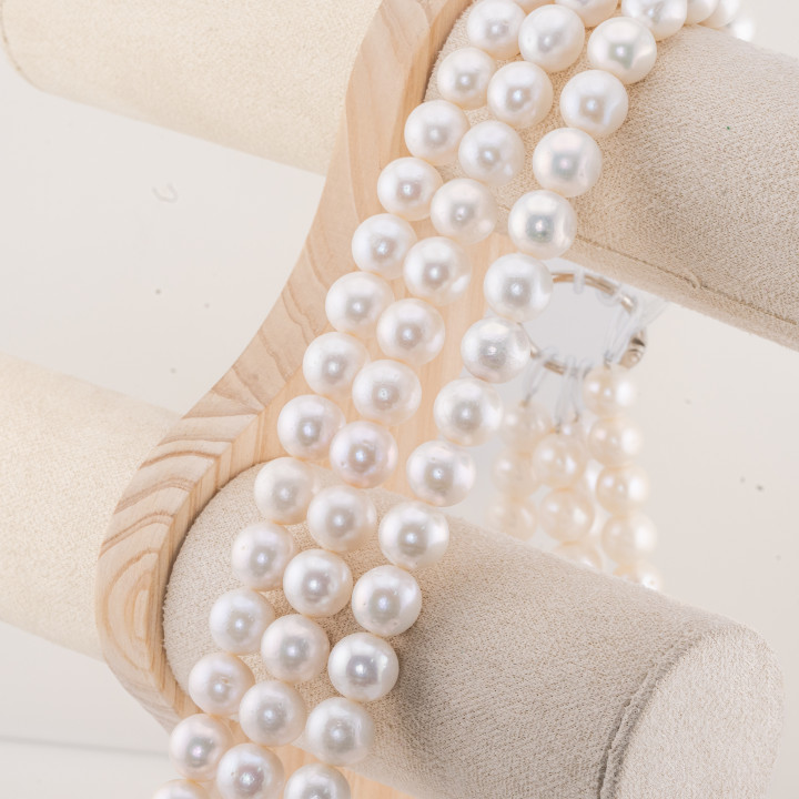 Perle Di Fiume Tonde 12,0-13,0mm Barocche Bianche