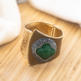 Bracciale in Bronzo Con Pietre e Marcasite Dorato MOD.585