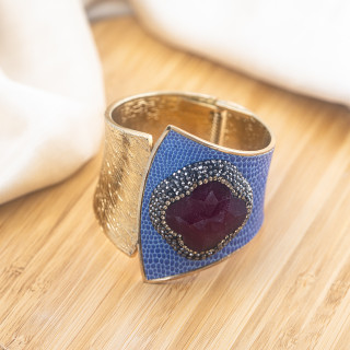 Bracciale in Bronzo Con Pietre e Marcasite Dorato MOD.605