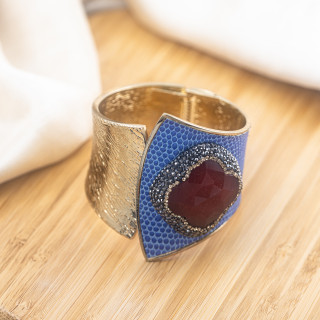 Bracciale in Bronzo Con Pietre e Marcasite Dorato MOD.606