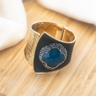 Bracciale in Bronzo Con Pietre e Marcasite Dorato MOD.611