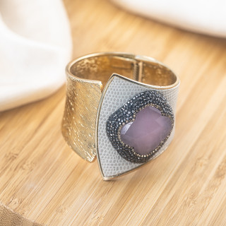 Bracciale in Bronzo Con Pietre e Marcasite Dorato MOD.639