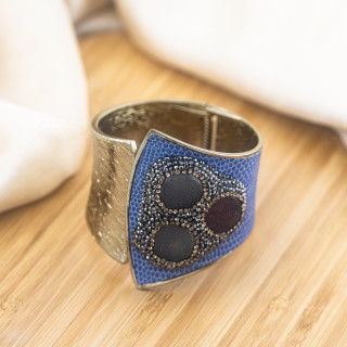 Bracciale in Bronzo Con Pietre e Marcasite Rodiato MOD.579