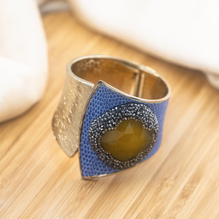 Bracciale in Bronzo Con Pietre e Marcasite Rodiato MOD.580