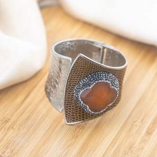 Bracciale in Bronzo Con Pietre e Marcasite Rodiato MOD.598