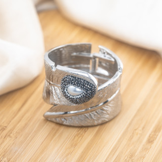 Bracciale in Bronzo Con Pietre e Marcasite Rodiato MOD.600