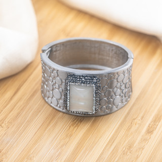 Bracciale in Bronzo Con Pietre e Marcasite Rodiato MOD.603