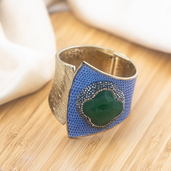 Bracciale in Bronzo Con Pietre e Marcasite Rodiato MOD.604