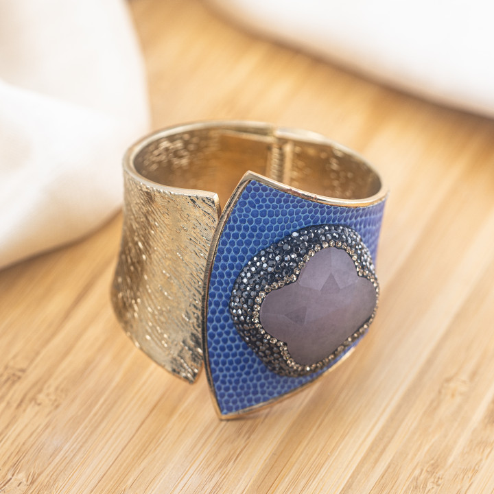 Bracciale in Bronzo Con Pietre e Marcasite Rodiato MOD.608