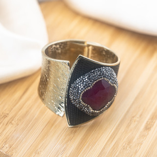 Bracciale in Bronzo Con Pietre e Marcasite Rodiato MOD.613