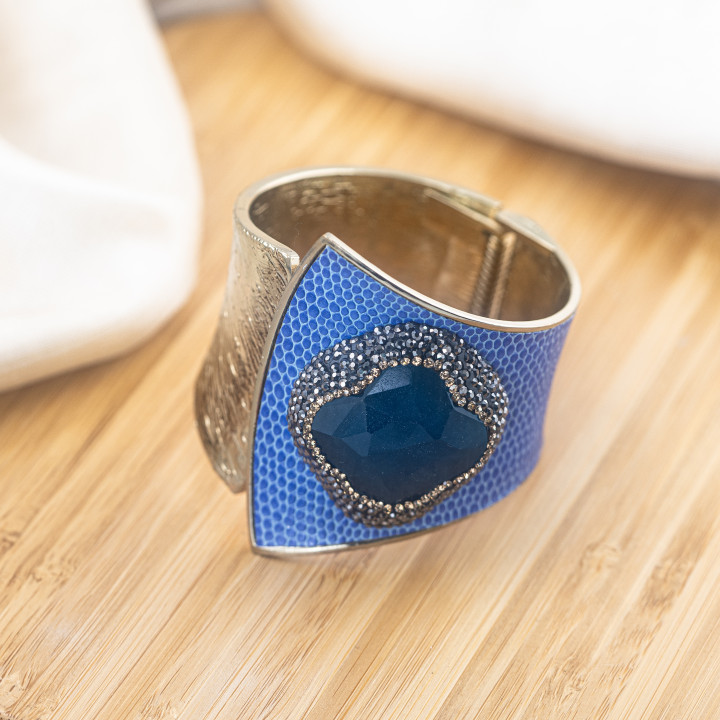 Bracciale in Bronzo Con Pietre e Marcasite Rodiato MOD.614